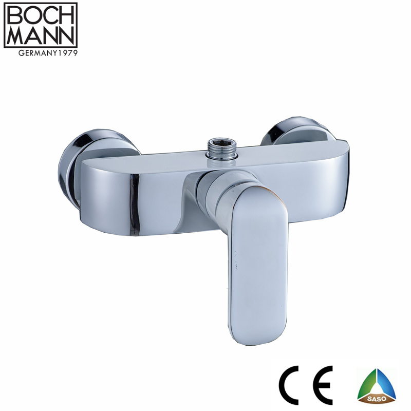 Single Handle Golden and White Color Water Shower Mixer