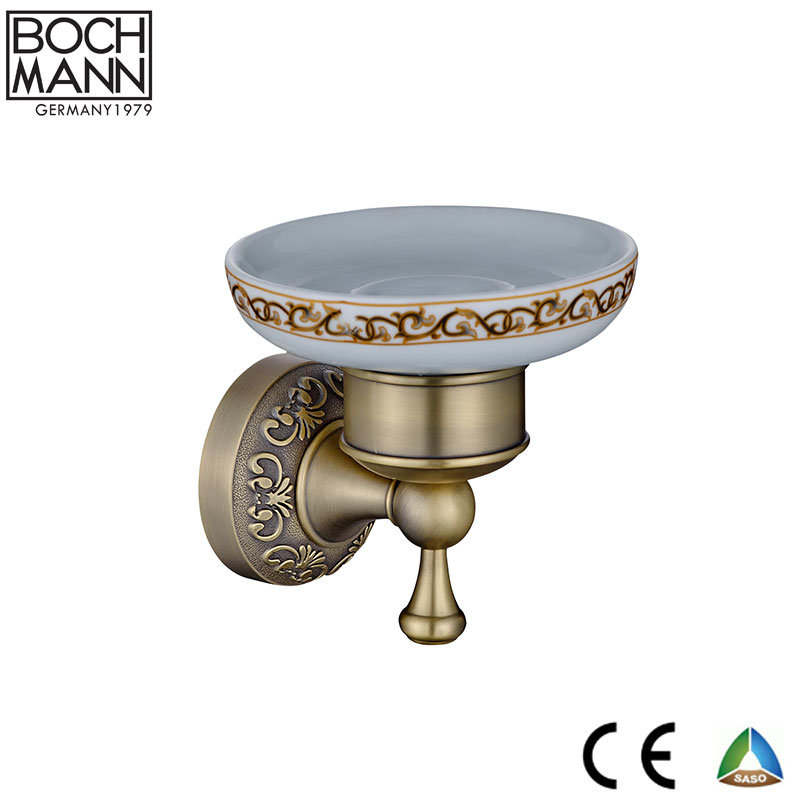 Zinc Stainless Steel Base Bronze Traditional Bathroom Tumbler Holder