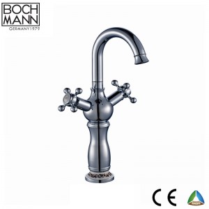 Luxury Tradional Design Full brass   gold basin faucet