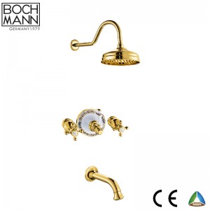 Luxury Traditional  Full brass concealed shower set faucet