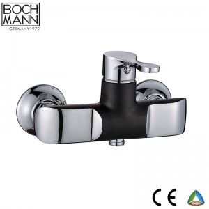 high quality chrome plated and black color brass basin Faucet