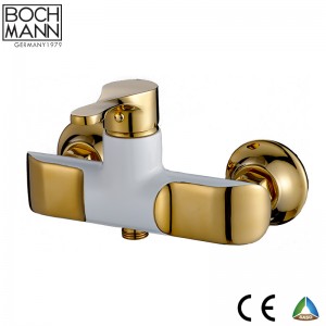 golen and white color brass basin water  Faucet