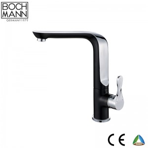 high quality chrome plated and black color brass basin Faucet