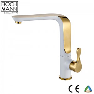 golen and white color brass shower water  Faucet