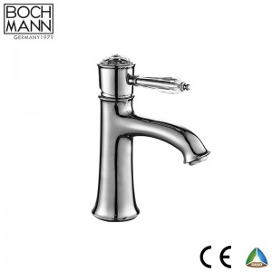 crystal handle brass water basin faucet