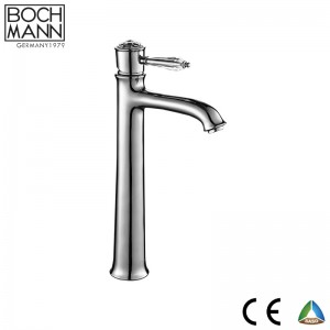 crystal handle brass top counter  basin faucet