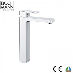 morden brass heavy weight square high basin mixer