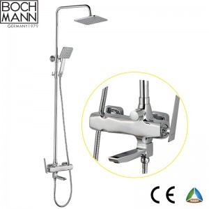 luxury traditional  brass  rain shower set faucet for bathroom