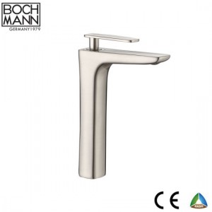 Square Chrome Plated Brass Kitchen Sink Mixer