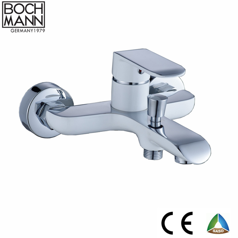 Morden Design Golden and White Color Bath Faucet