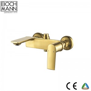 brushed gold color   brass casting patent design bath faucet