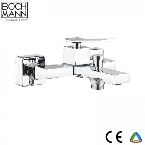 Luxury morden brass brushed gold rain shower set faucet