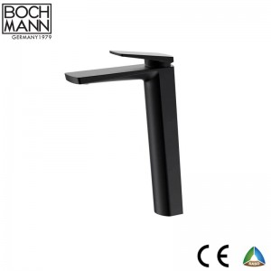 CK-21D1XLB 2021 new design patent matt black brass high basin faucet