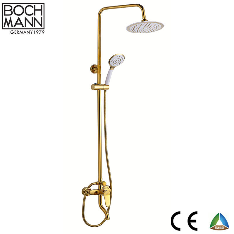 Bochmann Chaoke Brand Economic Chrome Gold Rose Gold Brass Body Bathroom Rain Shower Set