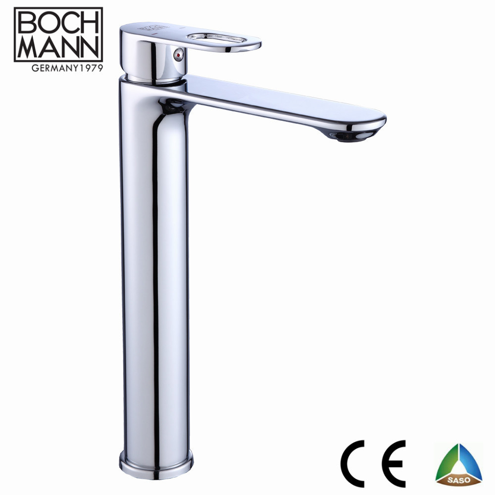 Matt Black Color Short Simple Single Lever Brass Bathroom Water Tap