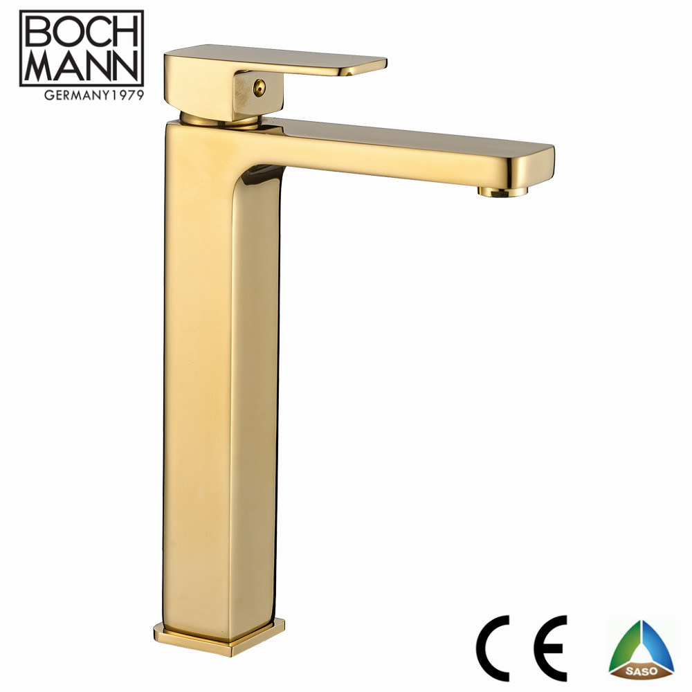 Classical Square Shape Heavy Weight Brass Bathroom Basin Short Faucet for Distributor