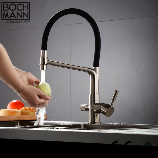 White Black Color Chrome Plated Brass Purified Water Function Sink Faucet