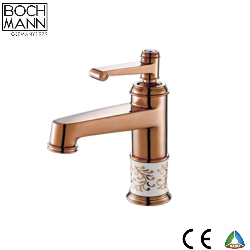 Single Handle Chrome Plated Long Bathroom Basin Water Taps