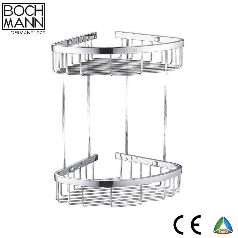 Stainless Steel 304 Angle Glass Shelf for Bathroom