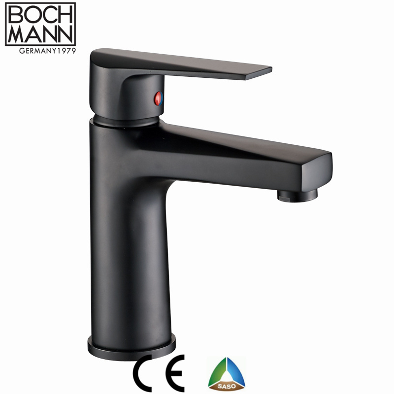 Matt Black Color Morden Design Brass Wash Basin Water Taps