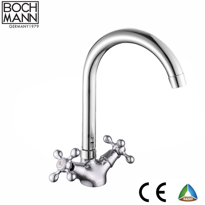 Boch Mann Kitchen Faucet and Zinc Body Double Handle Kitchen Mixer