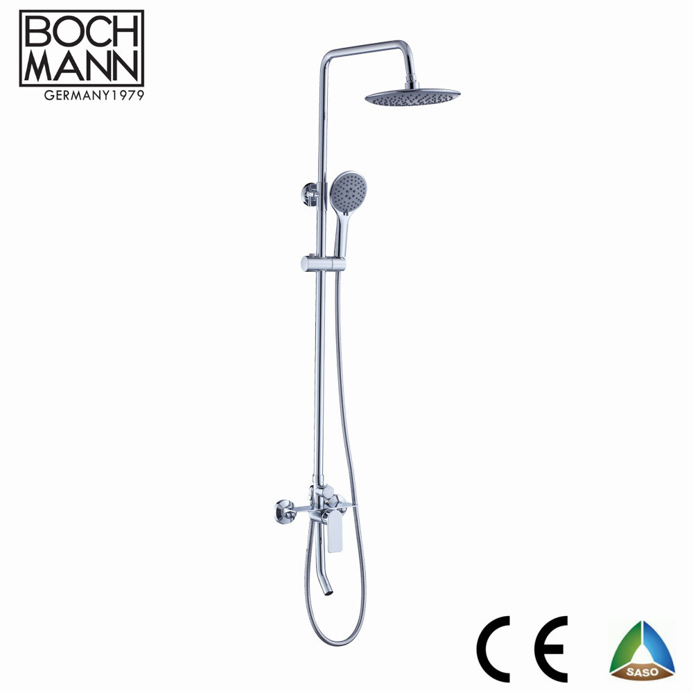 Brass Body Chrome Basin Shower Sink Water Taps with Hollow Handle