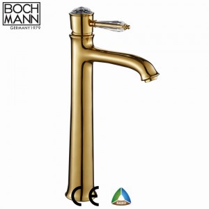 luxury Titannium gold color  brass bath shower water mixer