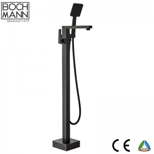 orb floor standing   bathtub faucet with handle shower