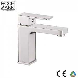 morden brass matt  black square high basin mixer