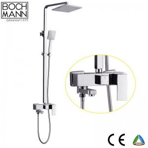 chrome  square bath shower bar for handle shower