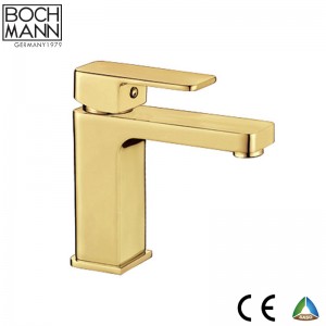 morden brass matt  black square high basin mixer