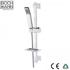 chrome plated handle shower bar