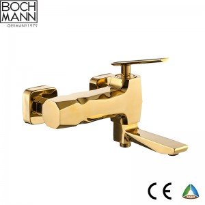 luxury traditional  brass  rain shower set faucet in gold color