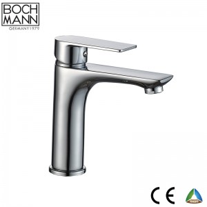 chrome platedf high  bathroom basin faucet
