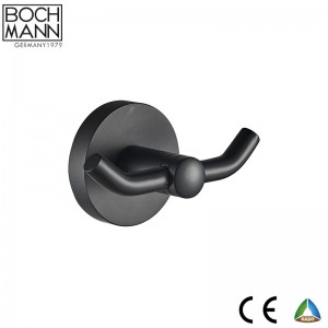 matt black  brass  bathroom robe hook