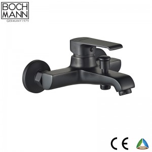 matt black morden square Copper  Bathroom Basin Faucet