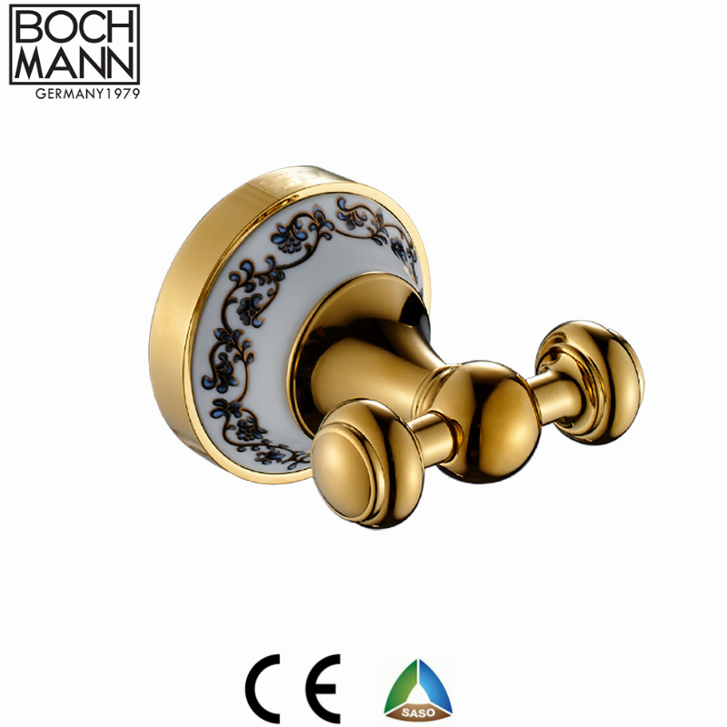 Sanitary Ware Brass Golden Color Robe Hook