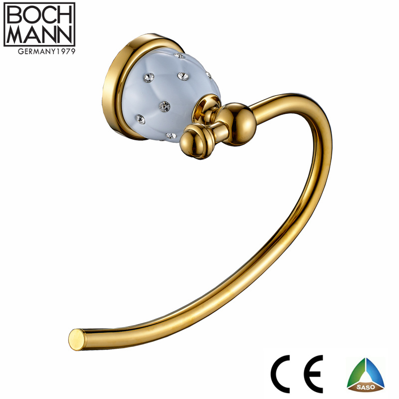 Traditional Design Golden Color Single Towel Bar for Luxury Bathroom