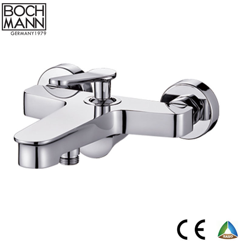 Sanitary Ware Gold and White Color Brass Material Bathtub Shower Tap