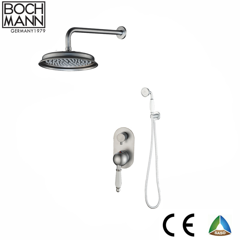 Matt Chrome Color Shower Set and Brass Body Shower Faucet