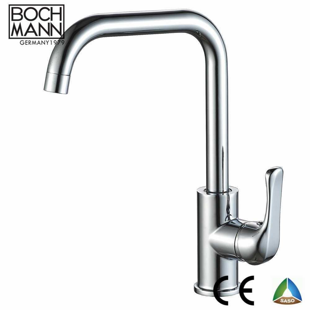 Morden Simple Chrome Plated Brass Body Basin Shower Sink Water Tap