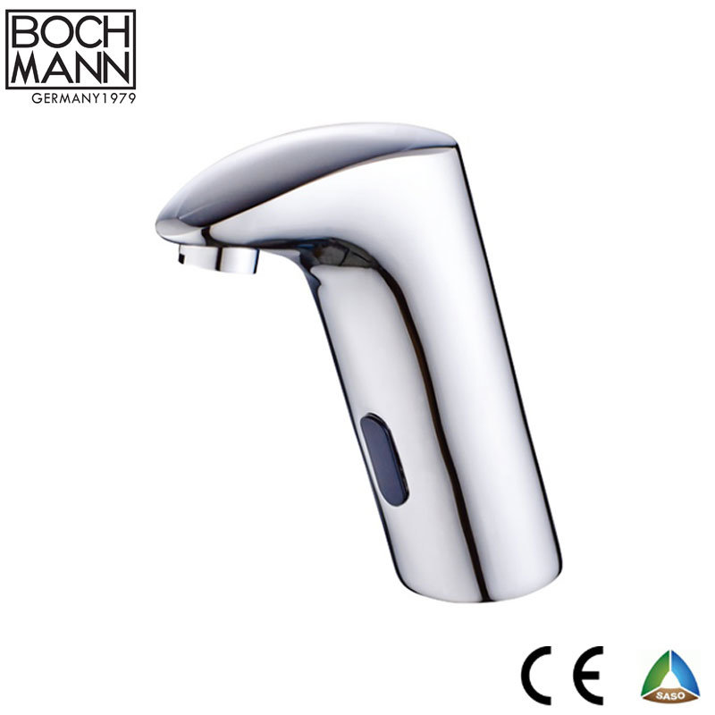 Automatical Inductive Sensor Faucet with Handle for Hot and Cold Water