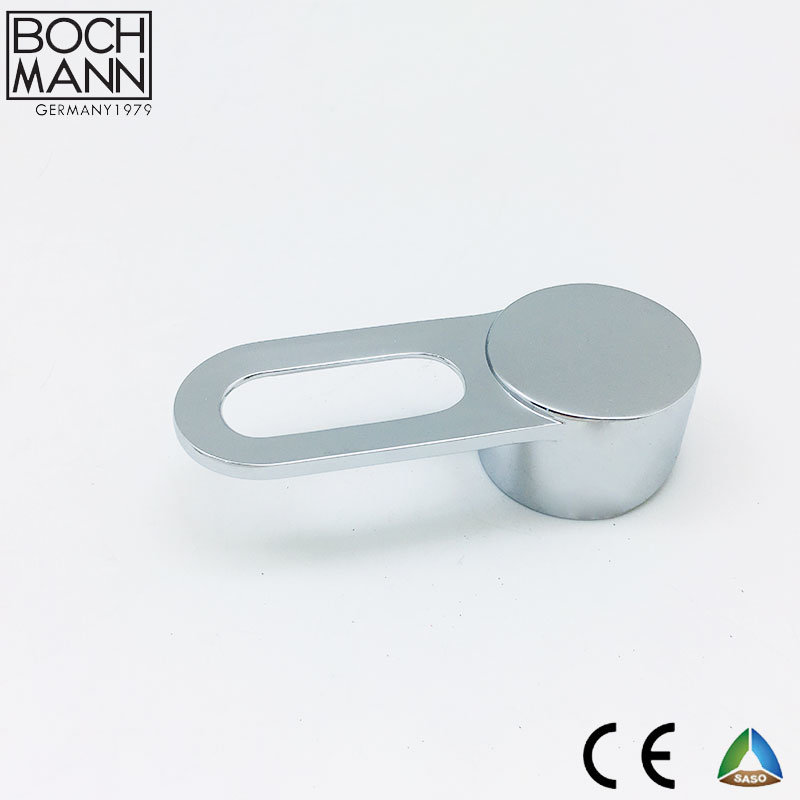 Chrome Plated Hollowed-out Zinc Basin Faucet Handles