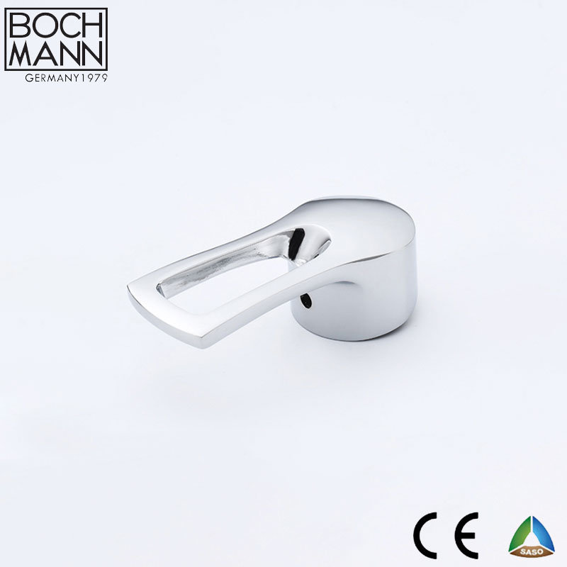 Chrome Plated Hollowed-out Zinc Basin Faucet Handles