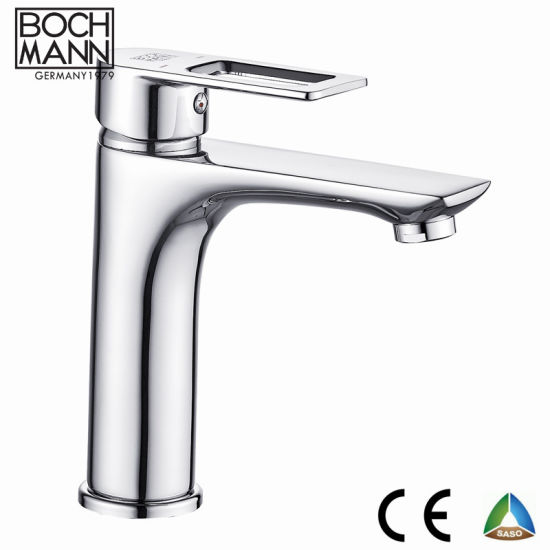 Brass Body Chrome Basin Shower Sink Water Taps with Hollow Handle