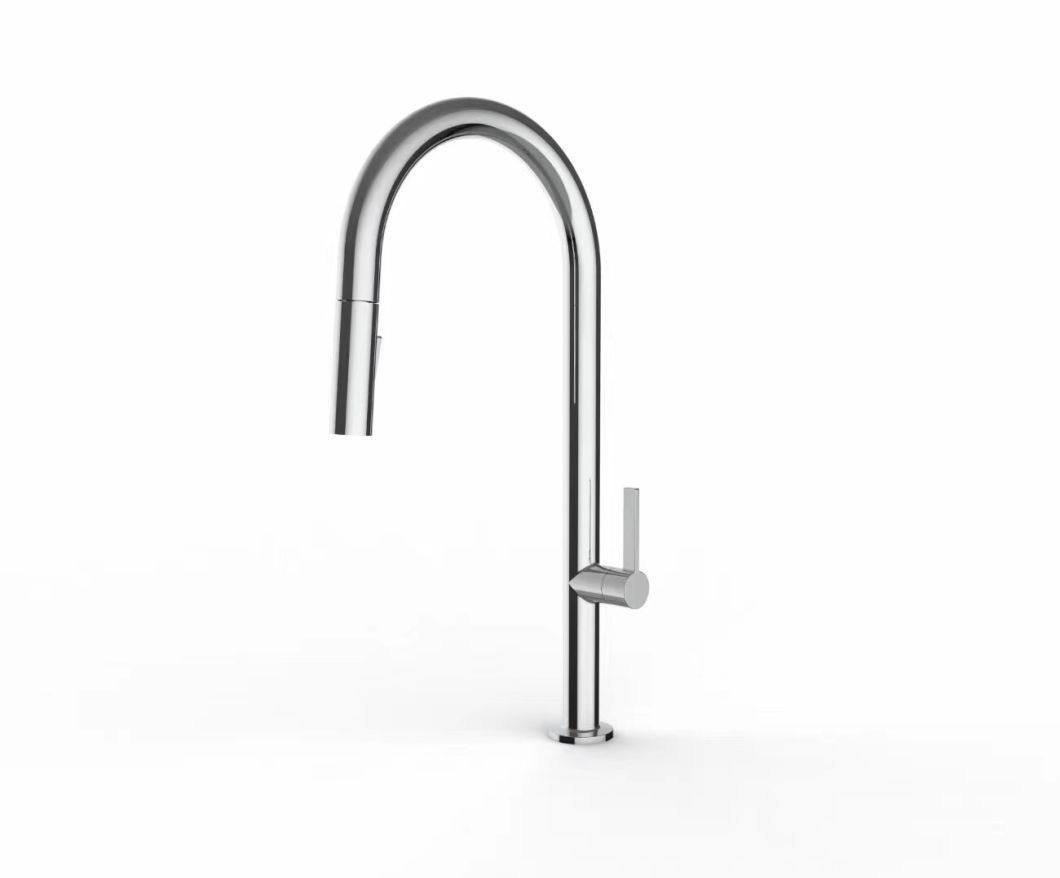 High U Shape Brass Body Kitchen Water Faucet for Italy and Europe