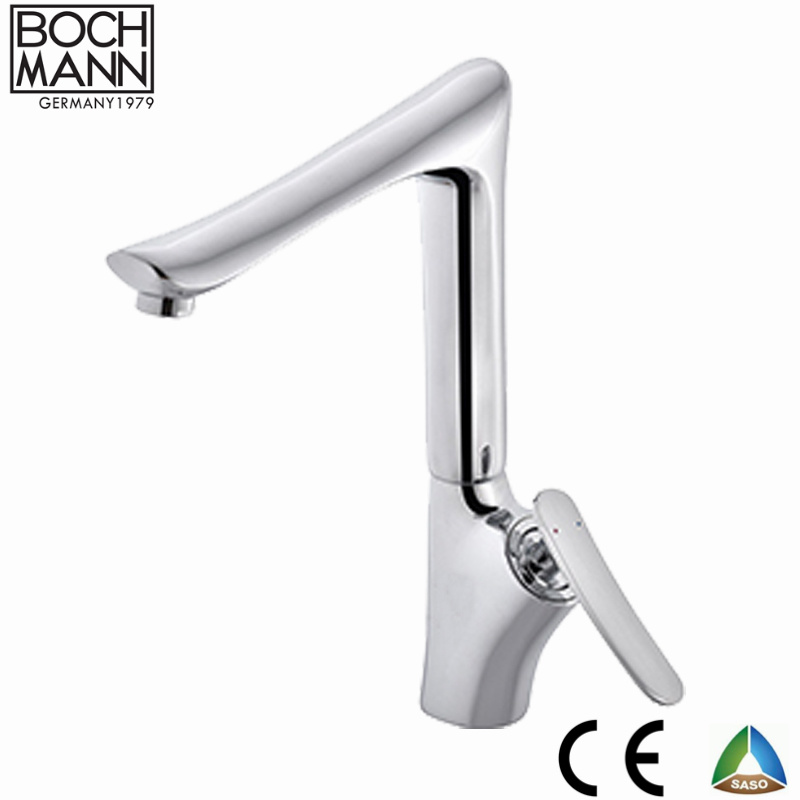 Art Design Brass Chrome Short Basin Water Mixer Tap Faucet