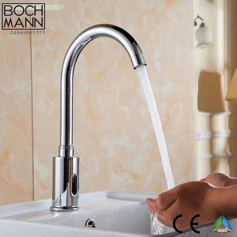 Inductive Sensor Water Tap with Handle Adjusting Hot and Cold Water