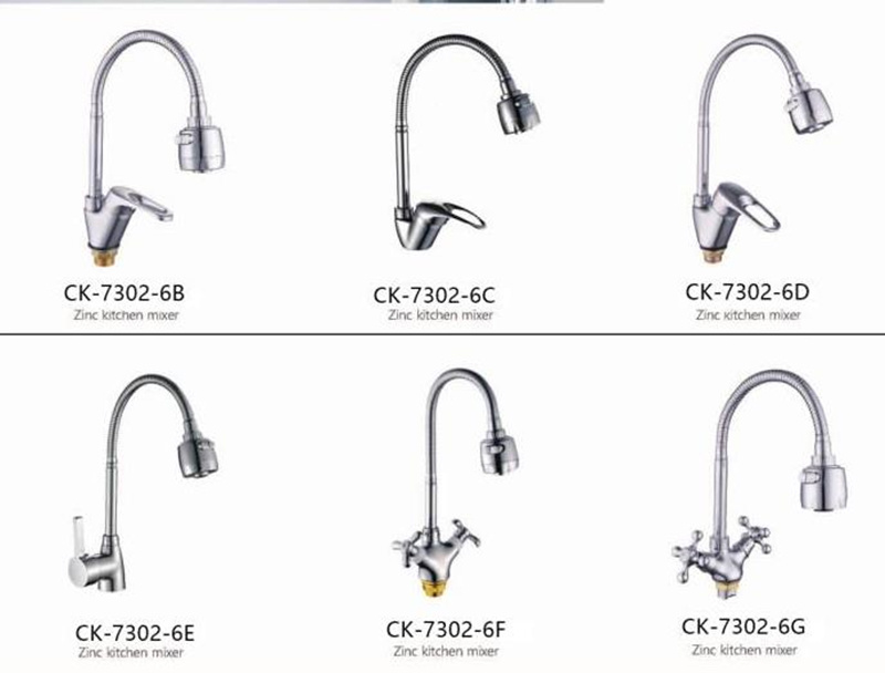 Kitchen Faucet and Single Lever High Spout Zinc Alloy Kitchen Mixer