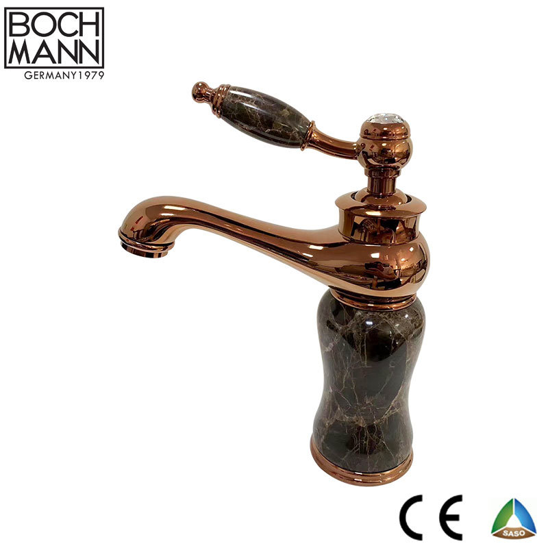 Colorful Marble Sanitary Ware Bathroom Basin Water Tap